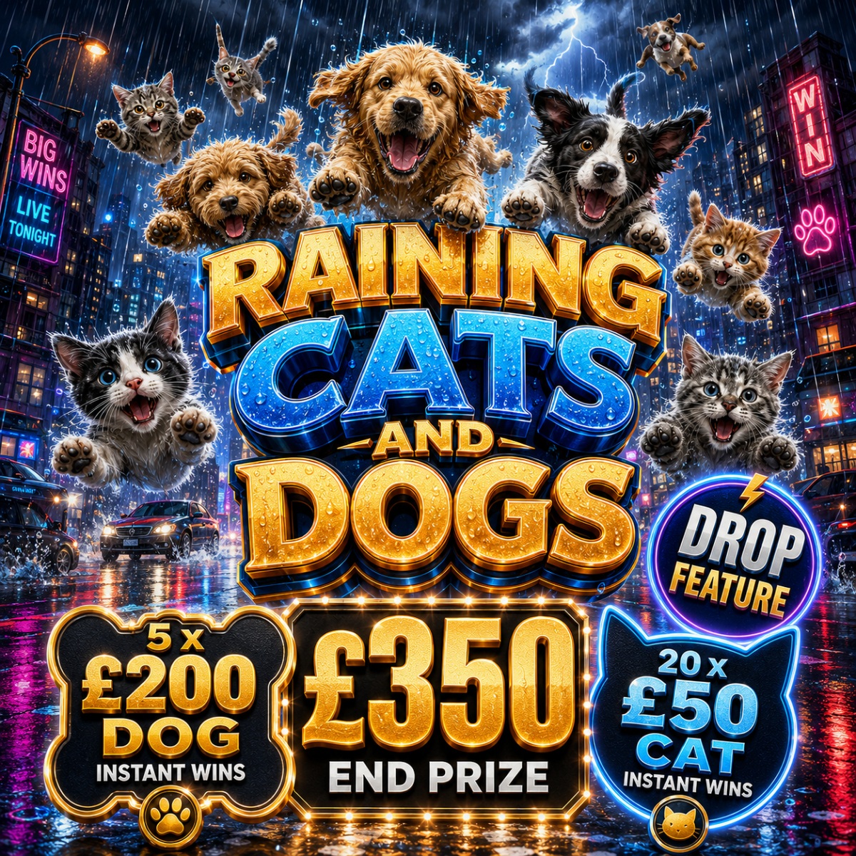 Raning Cats 🐈 & Dogs 🐕