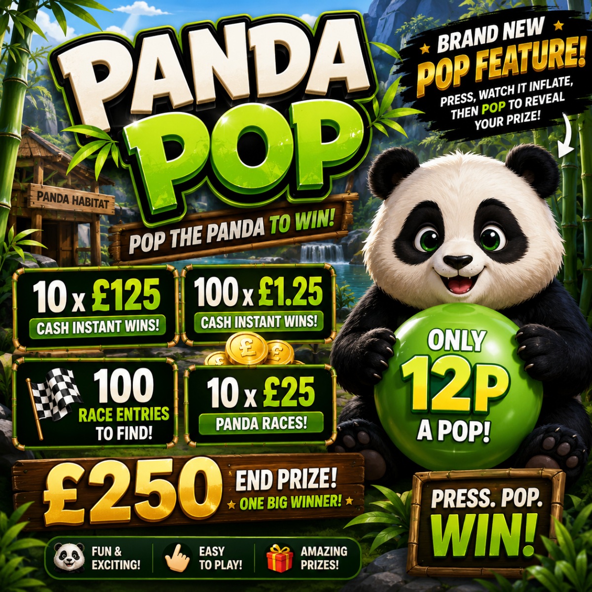 Panda Pop Race 🐼