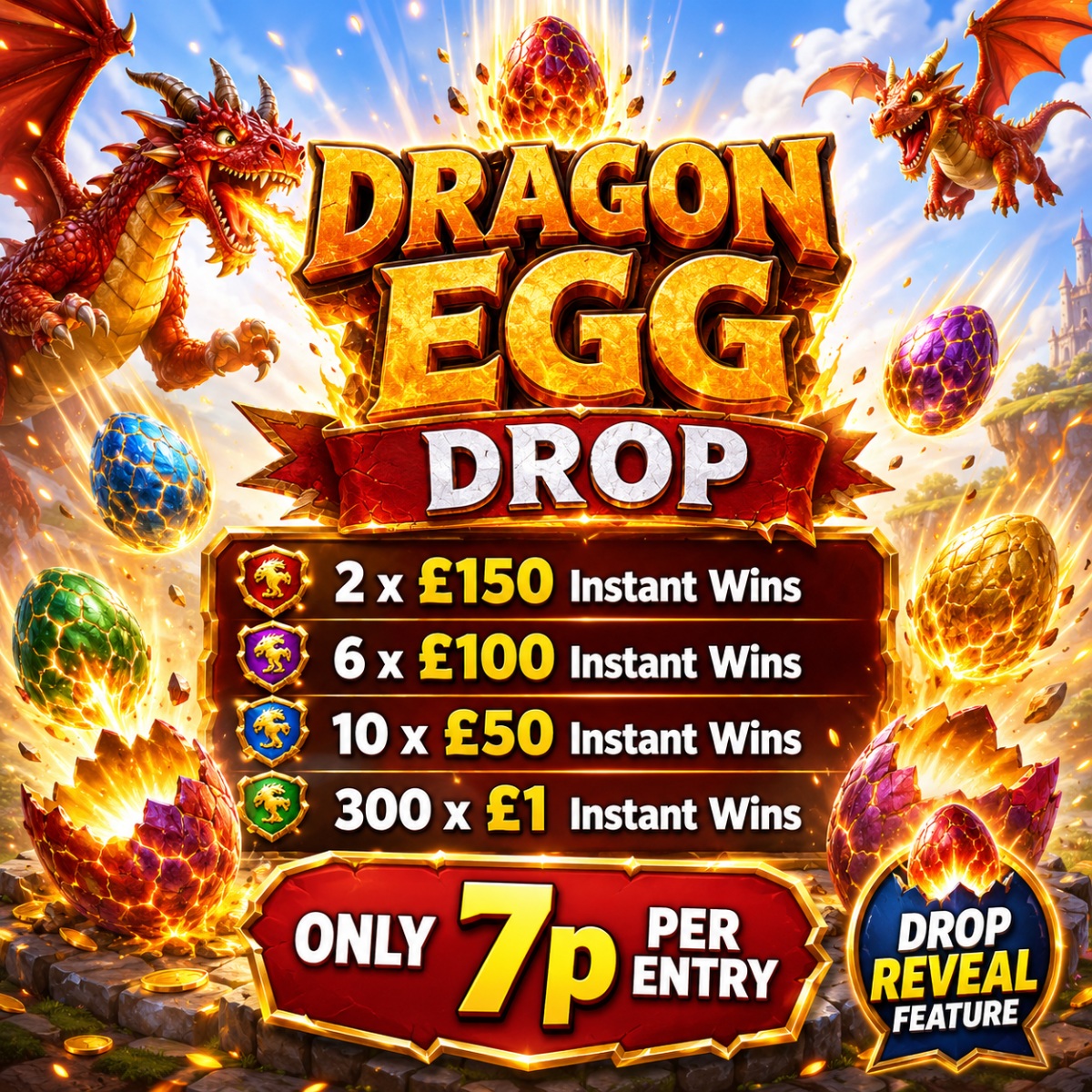 Dragon Egg Drop 🐉🥚