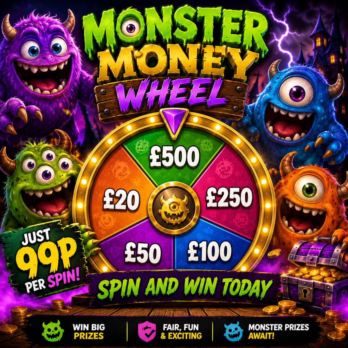 Monster Money Wheel 👹