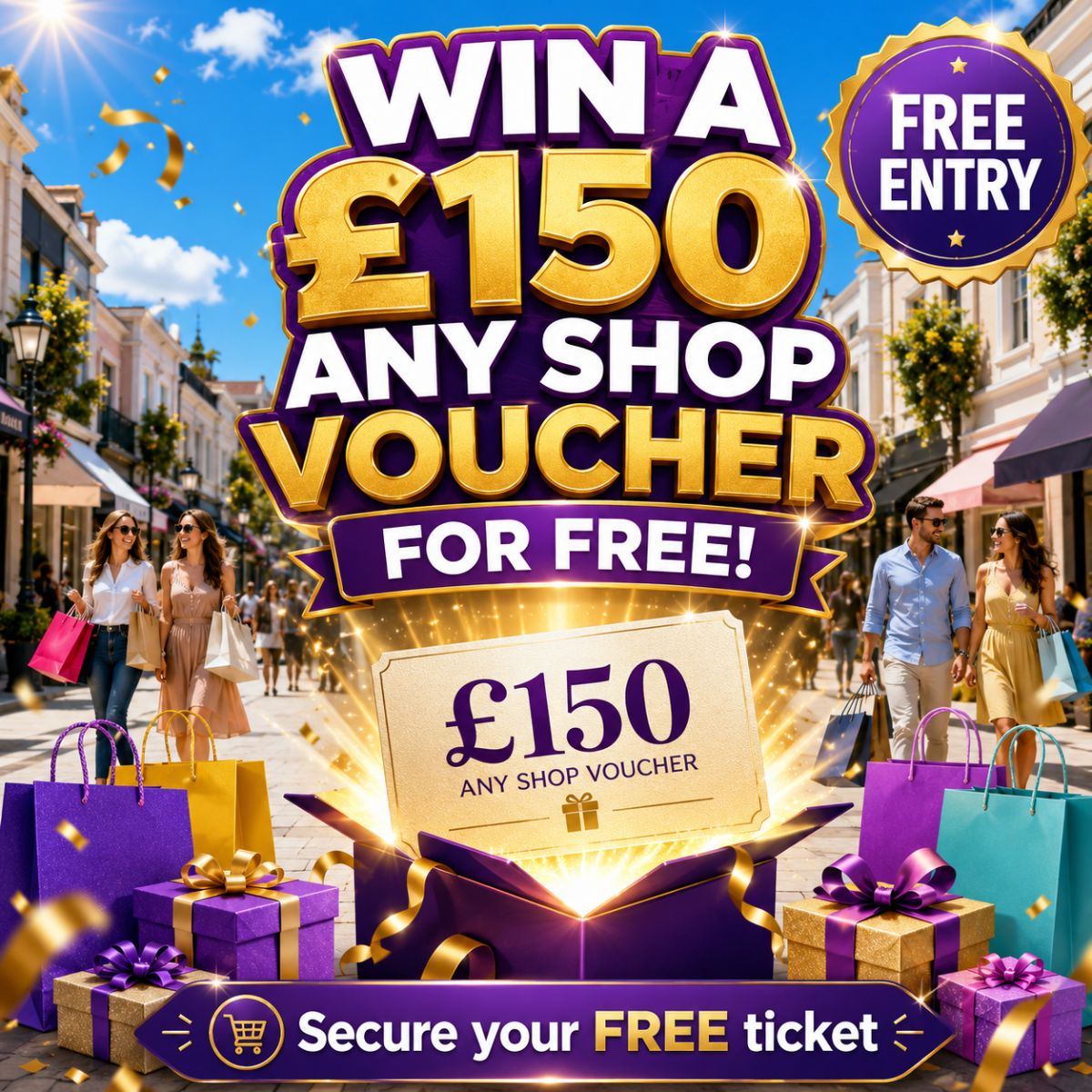 FREE £150 SHOPPING VOUCHER 🛒