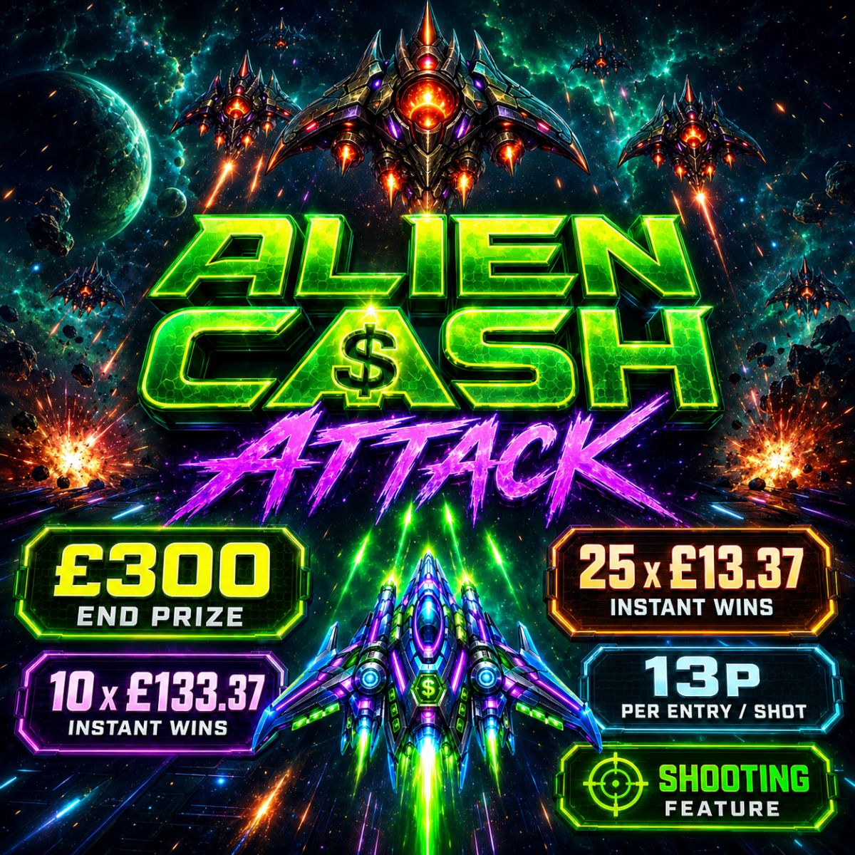 Alien Cash Attack 👽