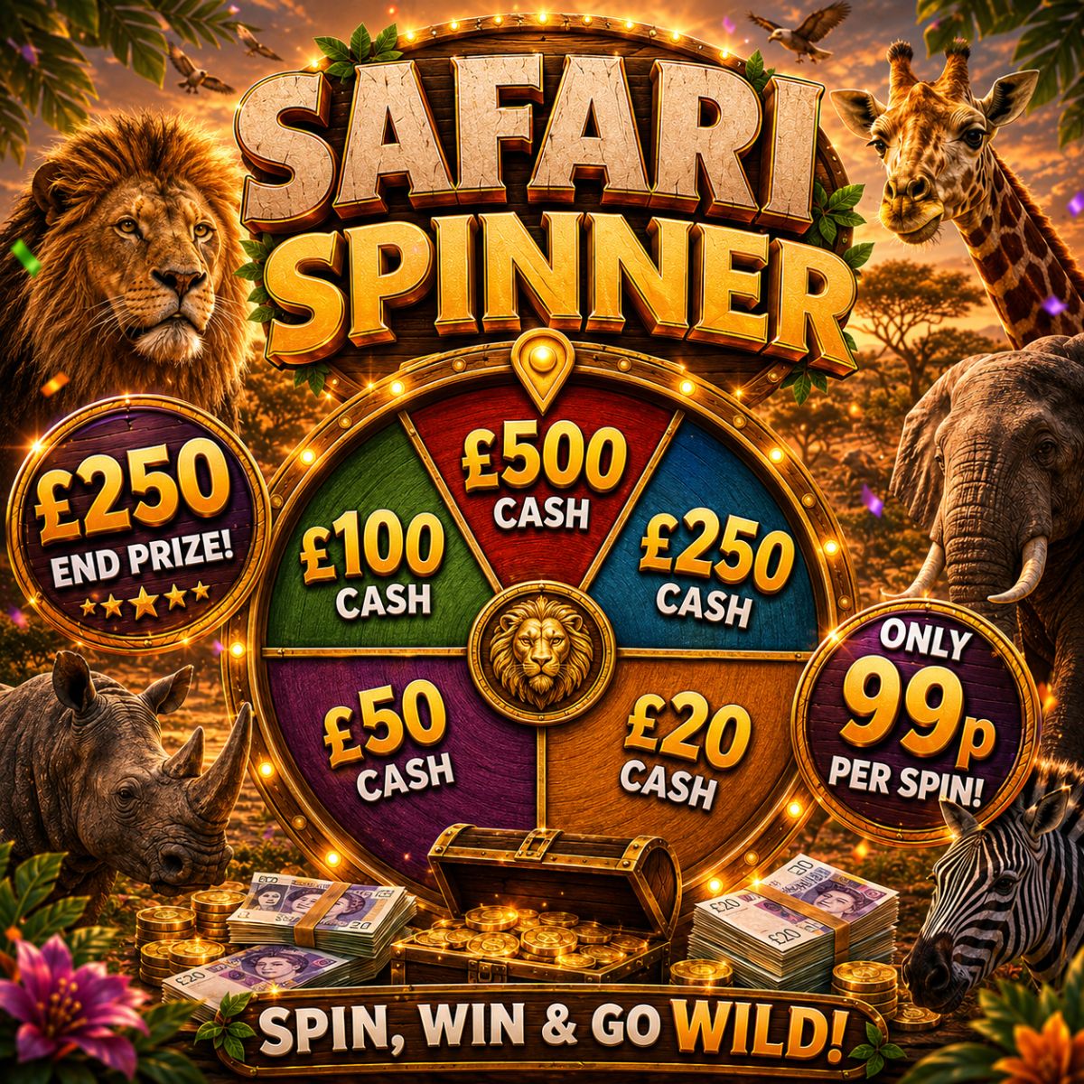 Safari Spinner 🦁