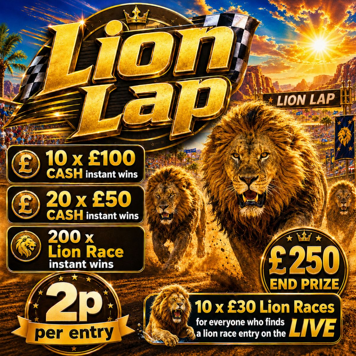 Lion Lap 🦁🏁