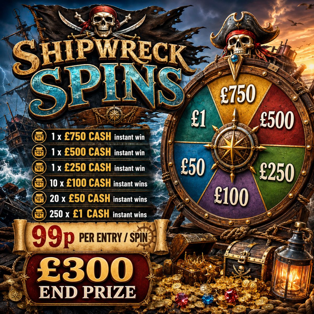 Shipwreck Spins 🏴‍☠️