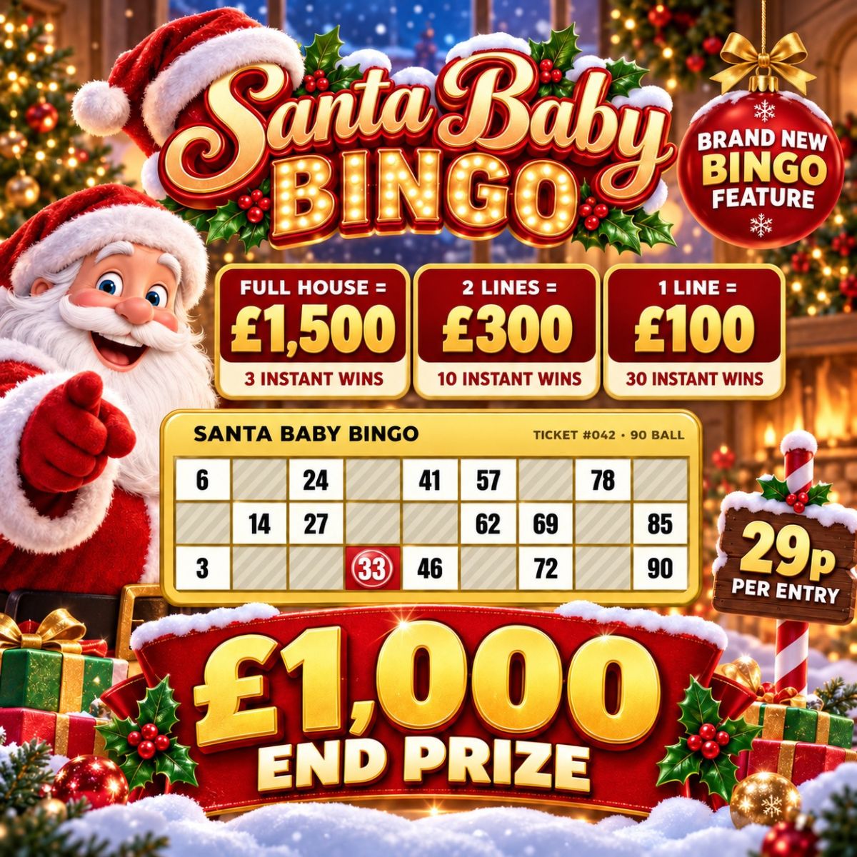 Santa Baby Bingo 🎅
