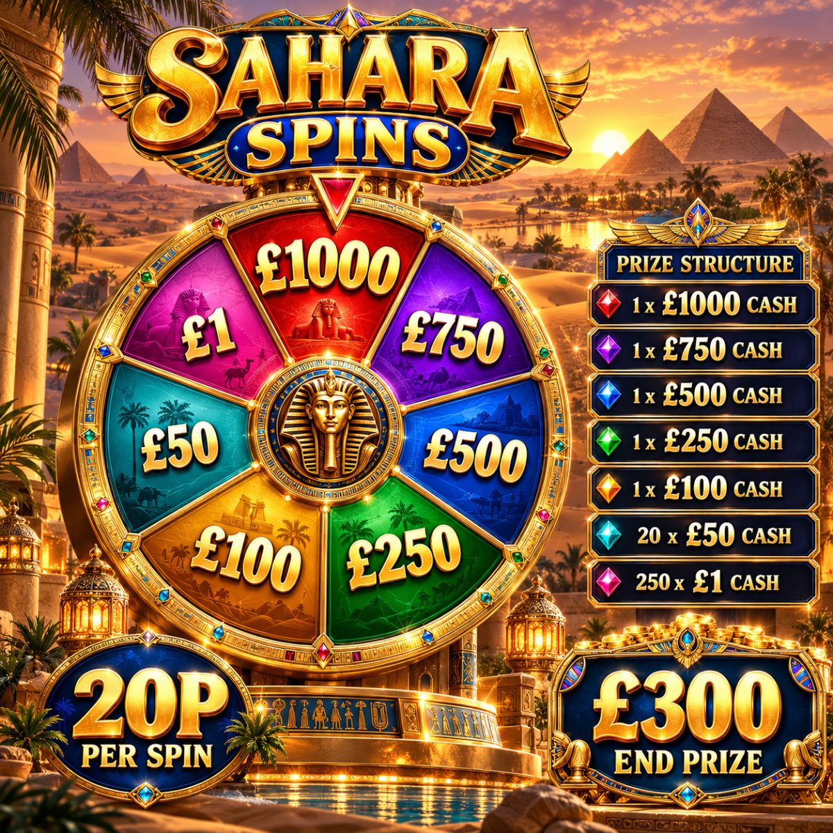 Sahara Spins 🐪