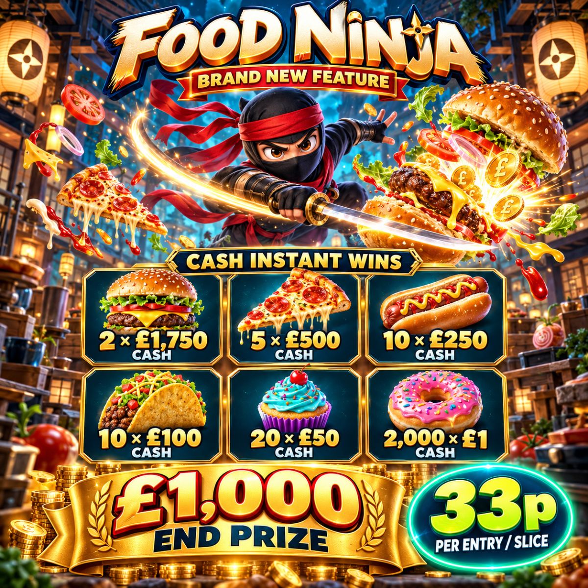 Food Ninja 🍔🍕