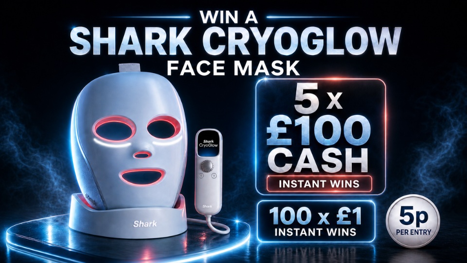 Shark CryoGlow OR £250 + Instant Wins