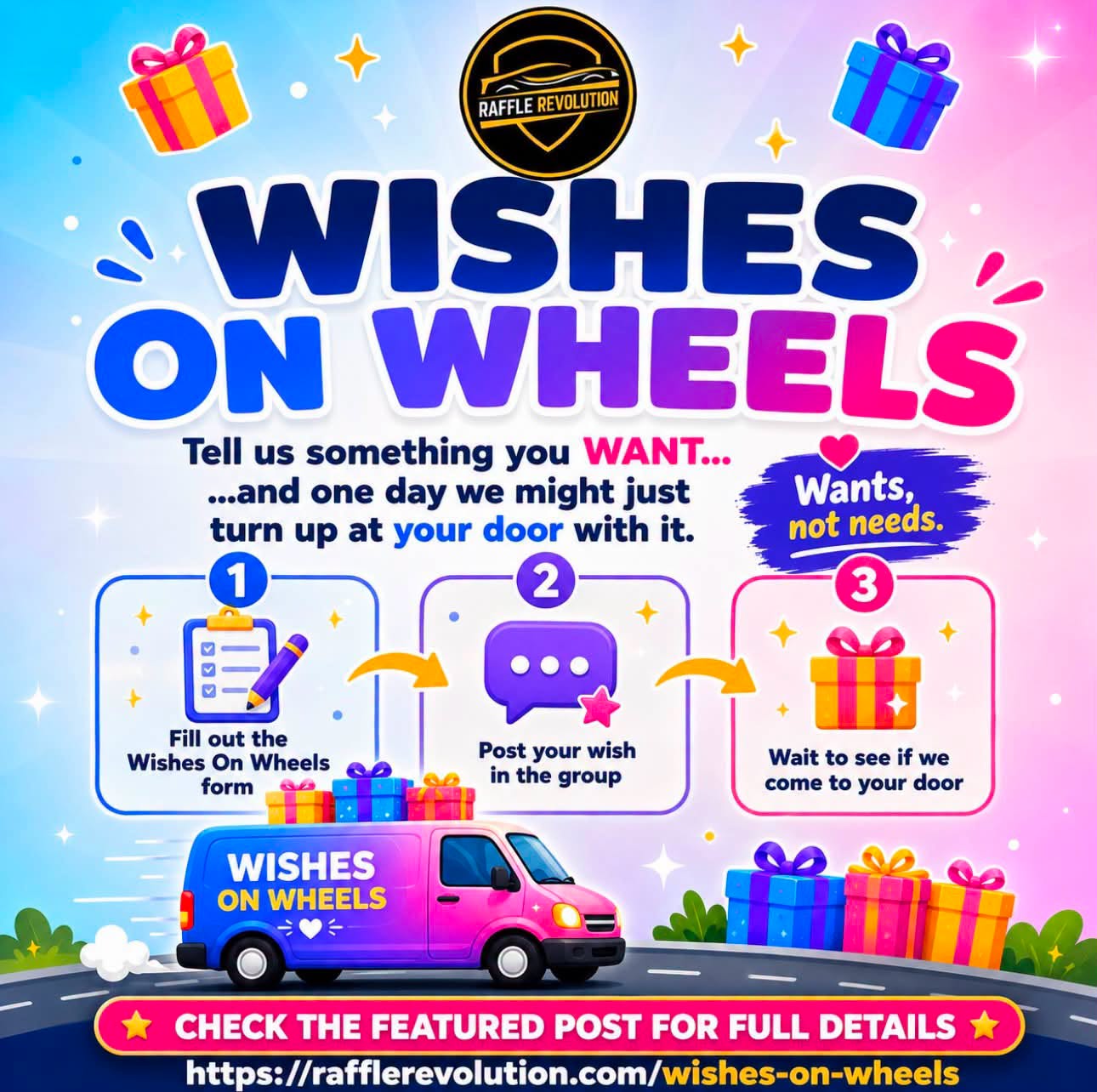 Raffle Revolution Wishes On Wheels